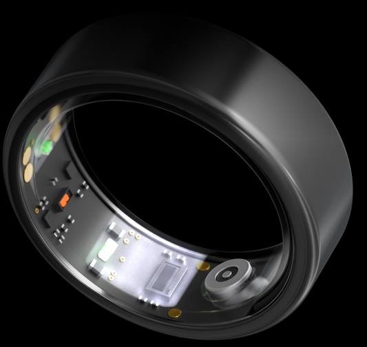 HELIOS Pro Pack — titanium smart cycling ring (view 1)
