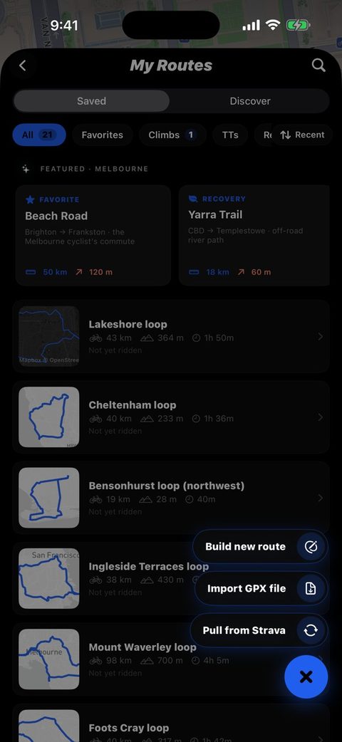 My routes