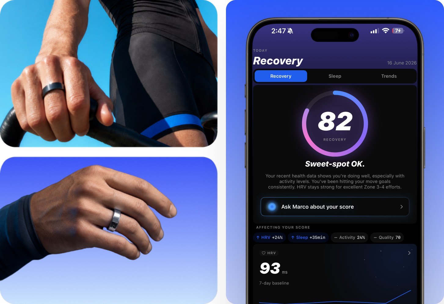 HELIOS ring and the THRIVE app